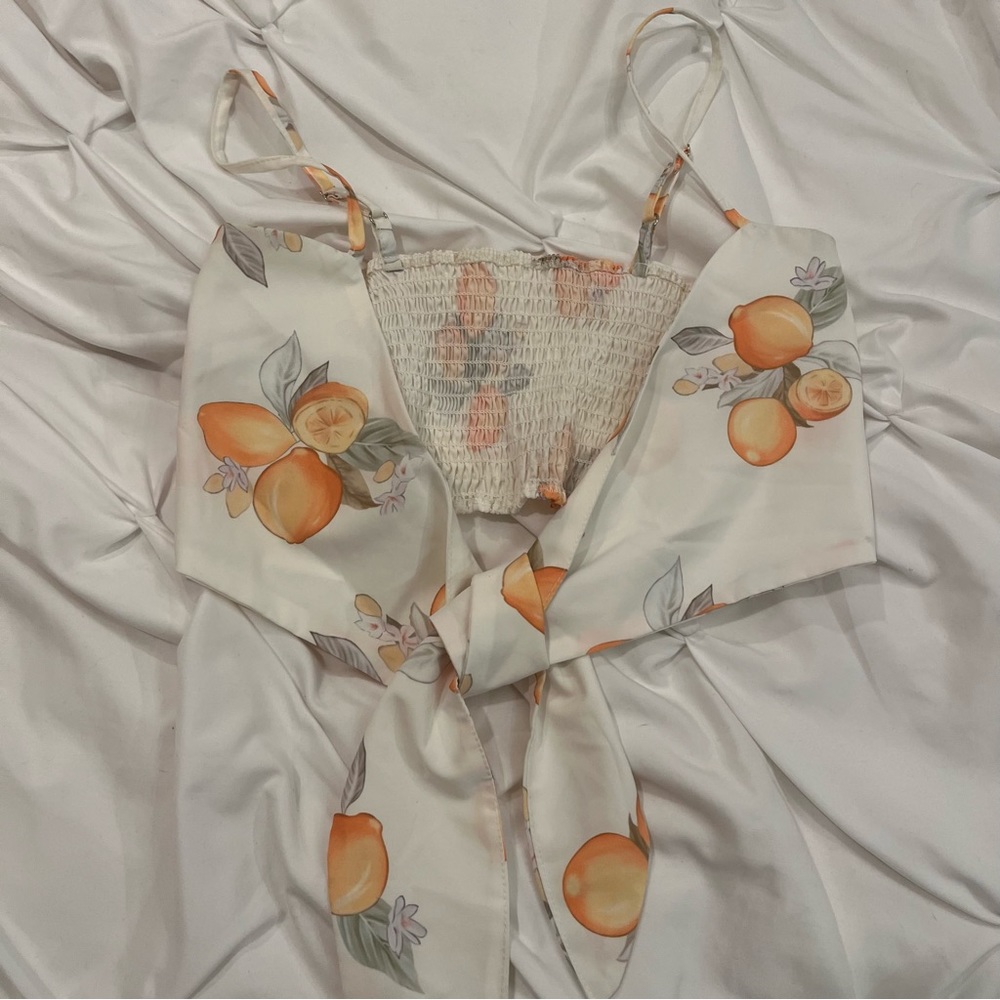 Lemon Crop Top - Picture 2 of 8